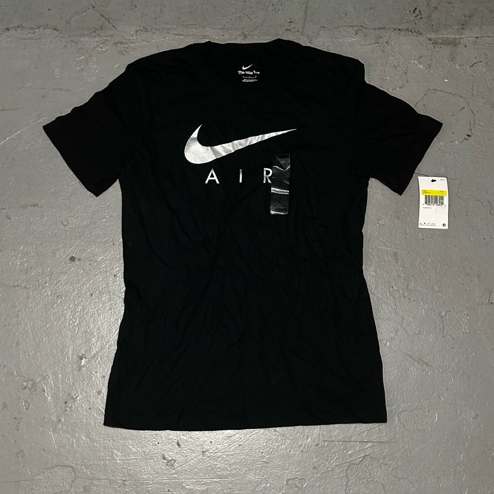❌SOLD❌Men's Black & White Nike Air The Nike Tee Logo Graphic T-Shirt